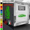 Adesivi camper NATURA CERVO ALBERI STELLE caravan roulotte accessori cod.1830