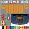 Adesivo Compatibile Jeep RENGADE Compass Wrangler Cherokee scegli colore cod1775