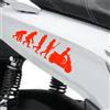 Kit 2 adesivi Evoluzione compatibili con Honda SH 350 scegli colore cod. 2025