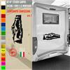 Adesivi camper NATURA CERVO ALBERI STELLE caravan roulotte accessori cod.1830