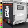 Adesivi camper NATURA CERVO ALBERI STELLE caravan roulotte accessori cod.1830