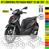 Kit Grafica adesivi decal compatibili con PIAGGIO MEDLEY 125 ABS carene -kit E-