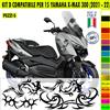 Kit Grafica adesivi decal compatibili con YAMAHA X-MAX 300 X MAX -kit D- c.2173