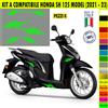 Grafica adesivi decal compatibili con HONDA SH125 SH 125 -KIT A vari colori 2084