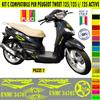 Grafica adesivi decal compatibili con peugeot tweet 125i 125 i active -KIT C-