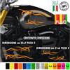 4 adesivi serbatoio tribale shadow rebel boulevard chief harley bob chopper 2179