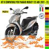 Kit Grafica adesivi decal compat con PIAGGIO MEDLEY 125 ABS carene -kit D-2152