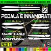 Kit 13 Adesivi telaio bici UNIVERSALI mtb protezione PEDALA E INNAMORATI 2404