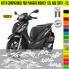 Kit Grafica adesivi decal compat con PIAGGIO MEDLEY 125 ABS carene -kit D-2152