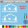 Kit 2 Adesivi 4x4 off Road Montagna Decal Fuoristrada Universale auto cod.1681