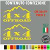 Kit 2 Adesivi 4x4 off Road Montagna Decal Fuoristrada Universale auto cod.1681