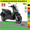 Grafica adesivi decal compatibili con PIAGGIO BEVERLY 300 KIT B vari colori 2074