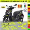 Kit Grafica adesivi decal compat con PIAGGIO MEDLEY 125 ABS carene -kit D-2152