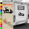 Adesivi camper ANIMALI FORESTA NATURA CIELO caravan roulotte accessori cod.1831