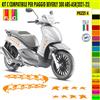 Grafica adesivi decal compatibili con PIAGGIO BEVERLY 300 KIT C vari colori 2075