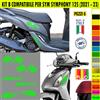 Grafica adesivi decal compatibili con SYM SYMPHONY 125 -KIT B- vari colori 2080