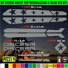 Kit 9 Adesivi telaio bici UNIVERSALI mtb protezione Fat Bike DISCESA 2398