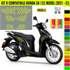 Grafica adesivi decal compatibili con HONDA SH125 SH 125 -KIT D vari colori 2087