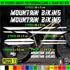 Kit 11 Adesivi telaio bici UNIVERSALI mtb protezione MOUNTAIN BIKING 2394