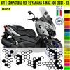 Kit Grafica adesivi decal compatibili con YAMAHA X-MAX 300 X MAX -kit E- c.2174