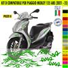 Kit Grafica adesivi decal compat con PIAGGIO MEDLEY 125 ABS carene -kit D-2152