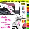 Grafica adesivi decal compatibili con SYM SYMPHONY 125 -KIT B- vari colori 2080
