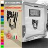 Adesivi camper CERVO BANDIERA NATURA ANIMALI caravan roulotte accessori cod.1829