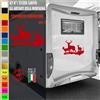 Adesivi camper ANIMALI FORESTA NATURA CIELO caravan roulotte accessori cod.1831