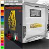 Adesivi camper NATURA CERVO ALBERI STELLE caravan roulotte accessori cod.1830