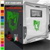 Adesivi camper CERVO BANDIERA NATURA ANIMALI caravan roulotte accessori cod.1829