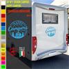 Adesivi camper I LOVE CAMPER AMORE PASSIONE caravan roulotte accessori cod.1822