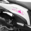 Kit 2 adesivi passione compatibili con KYMCO People 125i one + colori cod. 2030