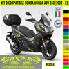 Grafica adesivi decal compatibili con HONDA ADV 350 -KIT D scegli colori c.2100