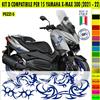 Kit Grafica adesivi decal compatibili con YAMAHA X-MAX 300 X MAX -kit D- c.2173
