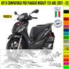 Kit Grafica adesivi decal compat con PIAGGIO MEDLEY 125 ABS carene -kit D-2152