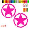 Kit Adesivi 4x4 off Road Stella Militare US Army Scegli Colore e Misura cod.1653