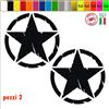 Kit Adesivi 4x4 off Road Stella Militare US Army Scegli Colore e Misura cod.1653
