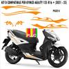 Grafica adesivi decal compatibili con KYMCO AGILITY 125 -KIT D- vari colori 2058