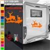Adesivi camper ANIMALI FORESTA NATURA CIELO caravan roulotte accessori cod.1831