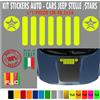 Adesivo Compatibile Jeep RENGADE Compass Wrangler Cherokee scegli colore cod1775