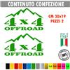 Kit 2 Adesivi 4x4 off Road Montagna Decal Fuoristrada Universale auto cod.1681