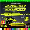 Kit 7 Adesivi telaio bici UNIVERSALI mtb protezione ADEVENTURE MONTAGNA 2407