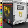 Adesivi camper CERVO BANDIERA NATURA ANIMALI caravan roulotte accessori cod.1829