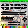 Kit 9 Adesivi telaio bici UNIVERSALI mtb protezione Fat Bike DISCESA 2398