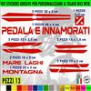 Kit 13 Adesivi telaio bici UNIVERSALI mtb protezione PEDALA E INNAMORATI 2404