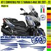 Kit Grafica adesivi decal compatibili con YAMAHA X-MAX 300 X MAX -kit C- c.2172