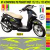 Grafica adesivi decal compatibili con peugeot tweet 125i 125 i active -KIT A-