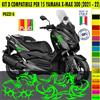 Kit Grafica adesivi decal compatibili con YAMAHA X-MAX 300 X MAX -kit D- c.2173