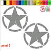 Kit Adesivi 4x4 off Road Stella Militare US Army Scegli Colore e Misura cod.1653