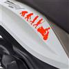 Kit 2 adesivi Evoluzione compatibili con PIAGGIO MEDLEY 150 scegli colore c.2037